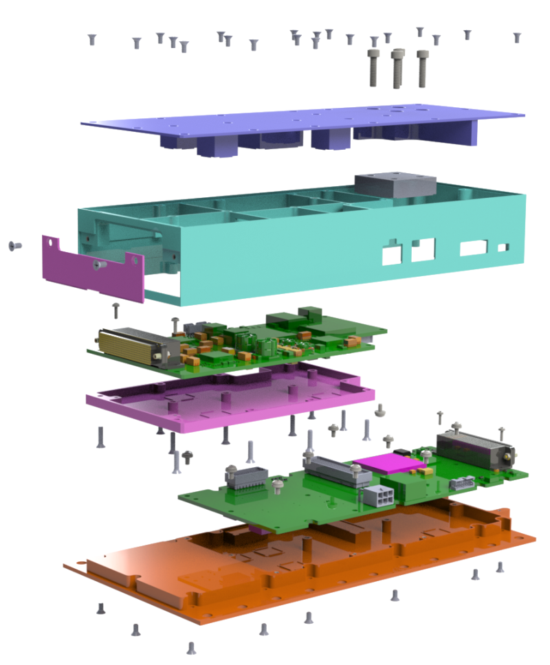 9-casestudies-SpaceborneElectronic-embedded-system-mechanical-exploded-view